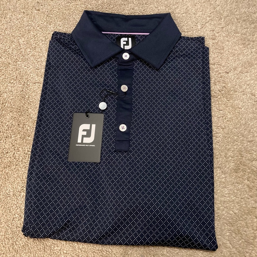 Men's Navy FootJoy Polo Shirt